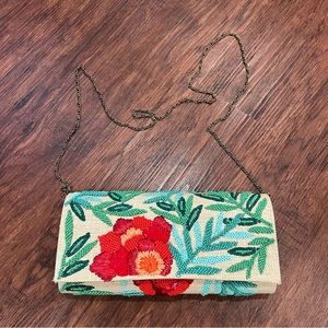 NWOT Anthropologie Beaded Clutch